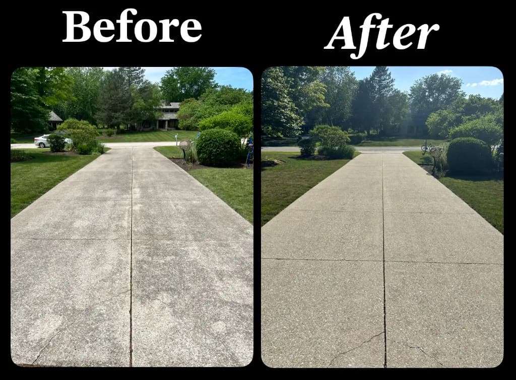 House exterior siding before and after cleaning result