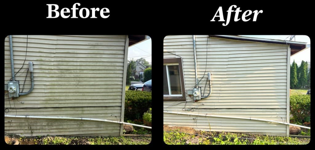 Before and after: vinyl siding and trim