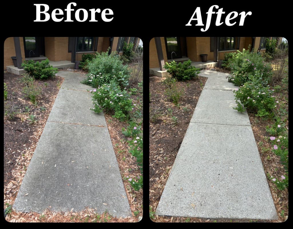 Before and after: entry and steps